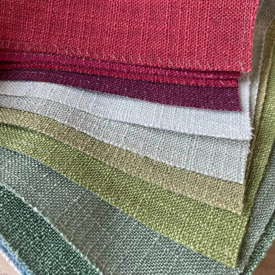 280cm Wide Linen Polyester Blended Woven Curtain Fabric for Cushion Table Cloth Upholstery Fabric (1234.)