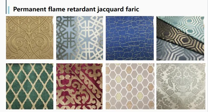 Inherently Flame Retardant Polyester Jacquard Table Cloth Fabric