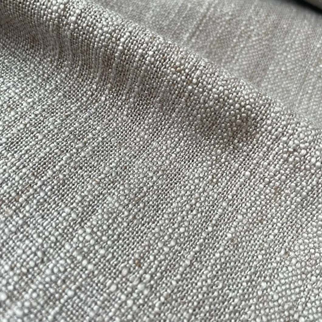 280cm Wide Linen Polyester Blended Woven Curtain Fabric for Cushion Table Cloth Upholstery Fabric (1234.)